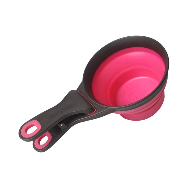 Canis cattus cibum signantes clip et pascens silicone phialam